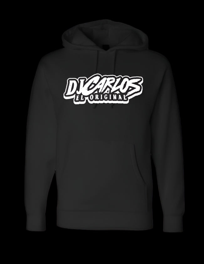 BLACK WHITE LOGO HOODIE