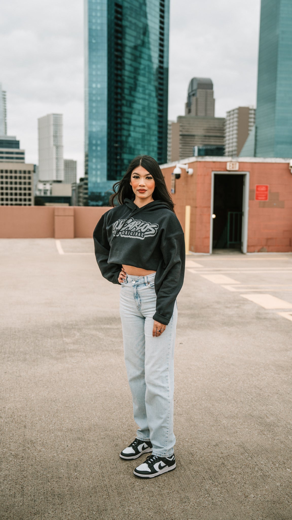 BLACK REFLECTIVE HOODIE